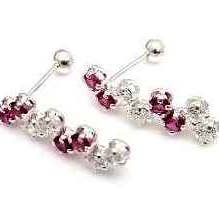Sterling Silver Taxco .925 Crystal Post Earrings for wholesale by Costello International