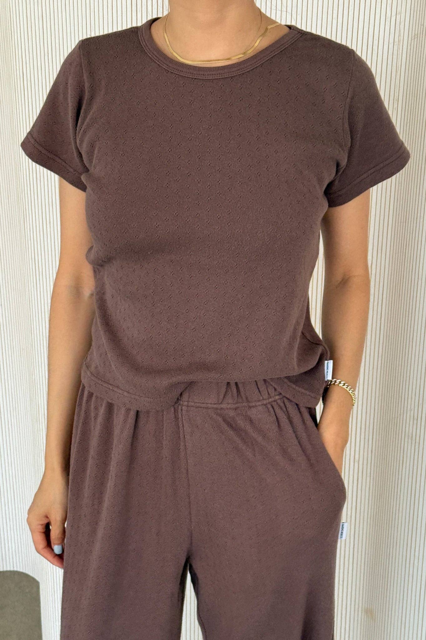 Le Bon Shoppe - Wholesale Knit Top - Women's - Pointelle Babe Tee (2S-2M-1L)31