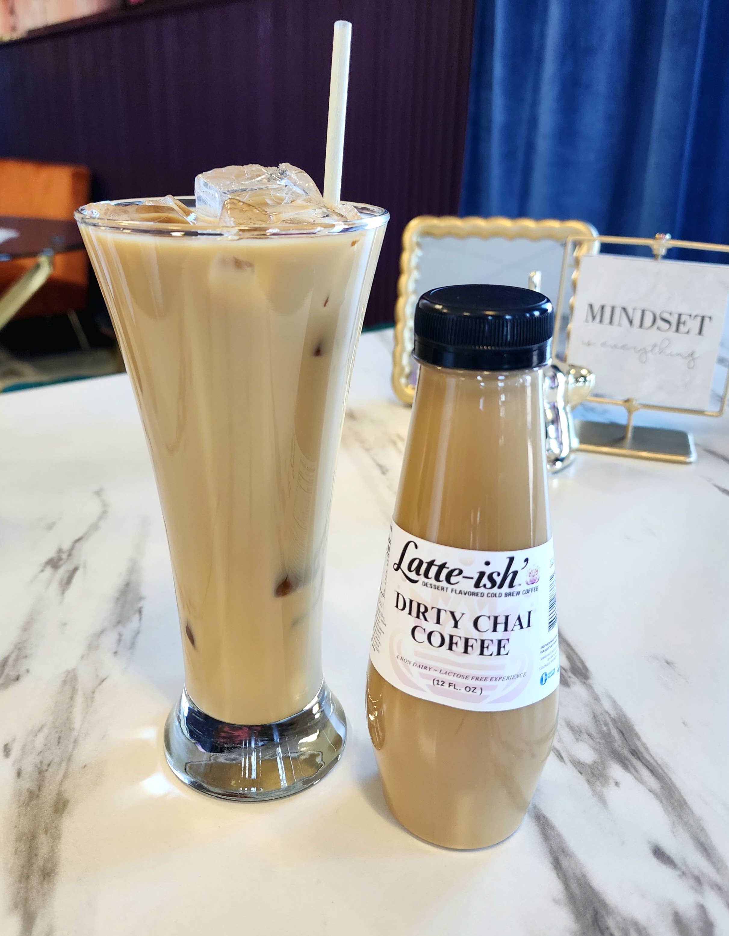 Drip Queen Coffee - Wholesale Iced Coffee/Cold Brew - Latte-ish Dirty Chai Cold Brew Coffee 12/12oz2
