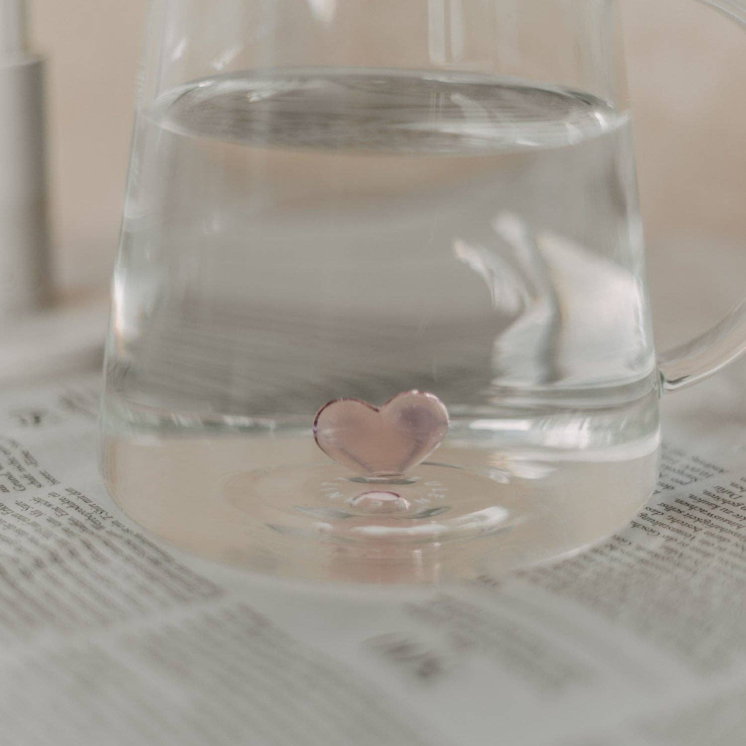 Eulenschnitt - Wholesale Carafe - Carafe Heart Shape Pink (PU = 4 pcs)2