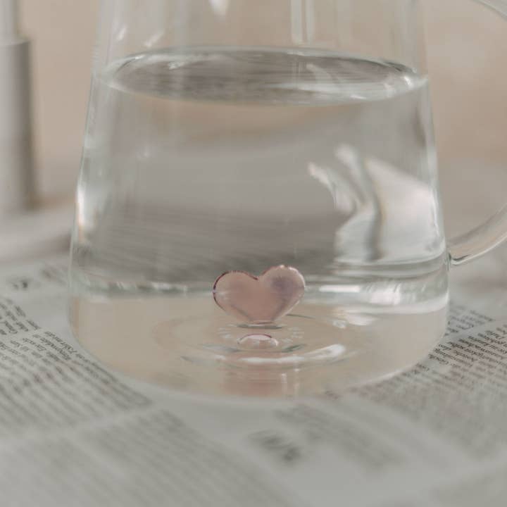 Eulenschnitt - Wholesale Carafe - Carafe Heart Shape Pink (PU = 4 pcs)2