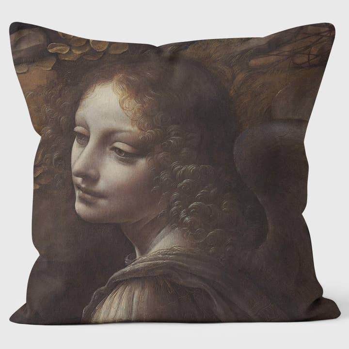Cuscino decorativo «La Vergine delle rocce» di Leonardo Da Vinci per la vendita all'ingrosso da parte di ART CUSHIONS