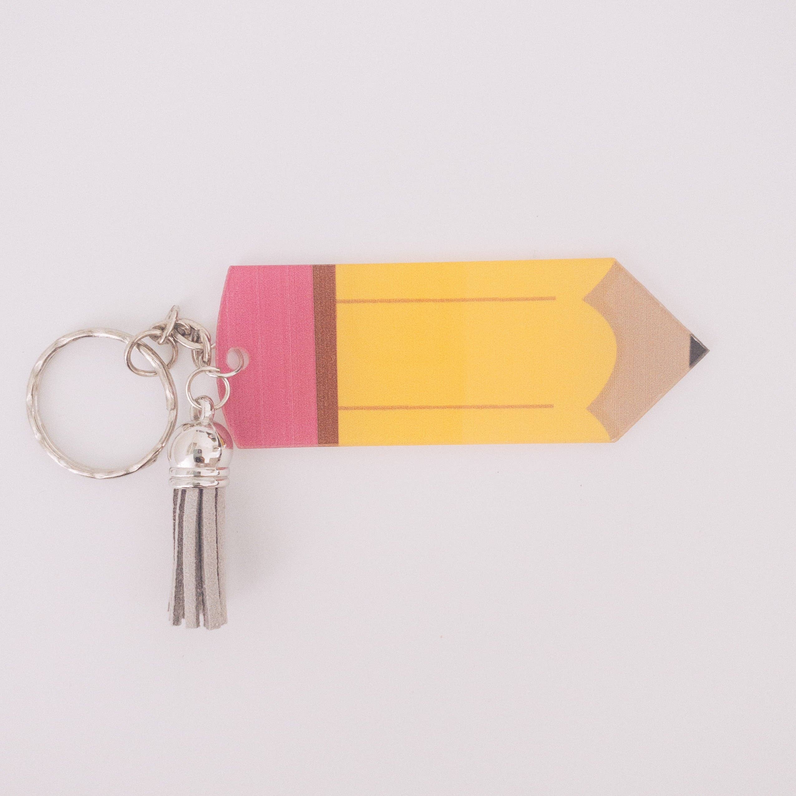 Dash+Roo - Wholesale Keychain - Kids - Blank Acrylic Pencil Keychain0