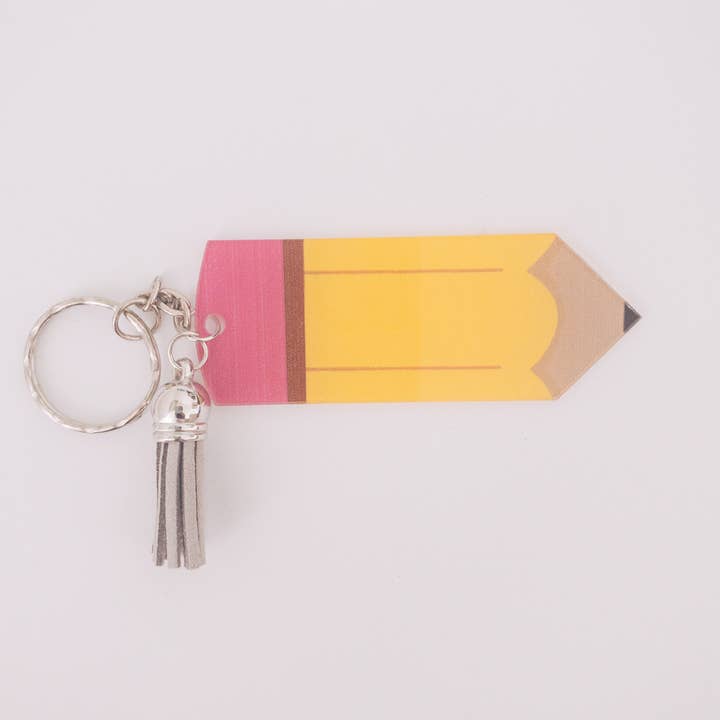 Dash+Roo - Wholesale Keychain - Kids - Blank Acrylic Pencil Keychain