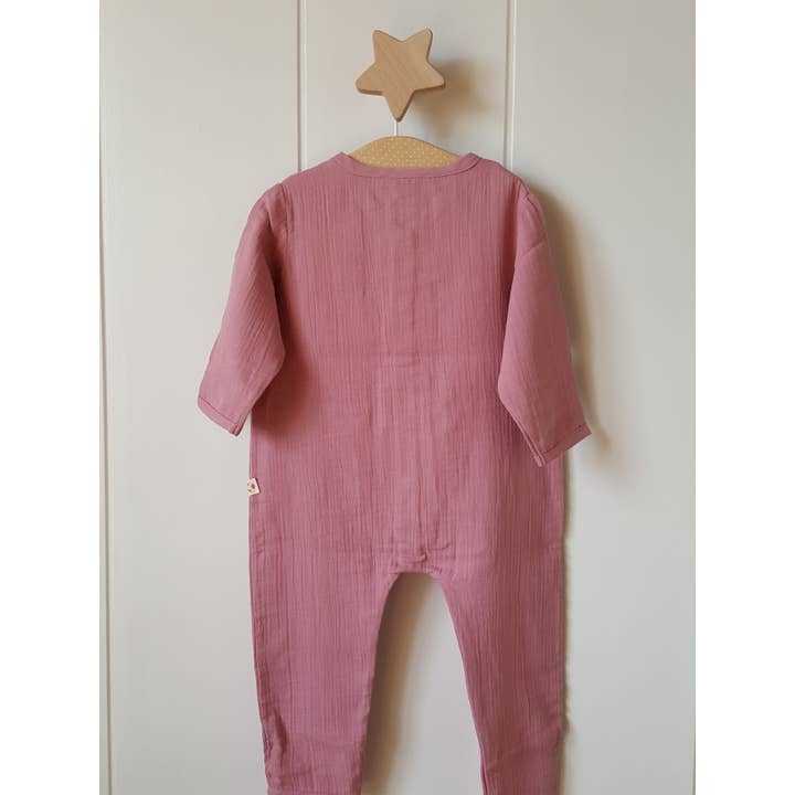 Pamouque - Wholesale Jumpsuit - Baby - Unisex Muslin Romper / 100% Organic double gauze cotton7