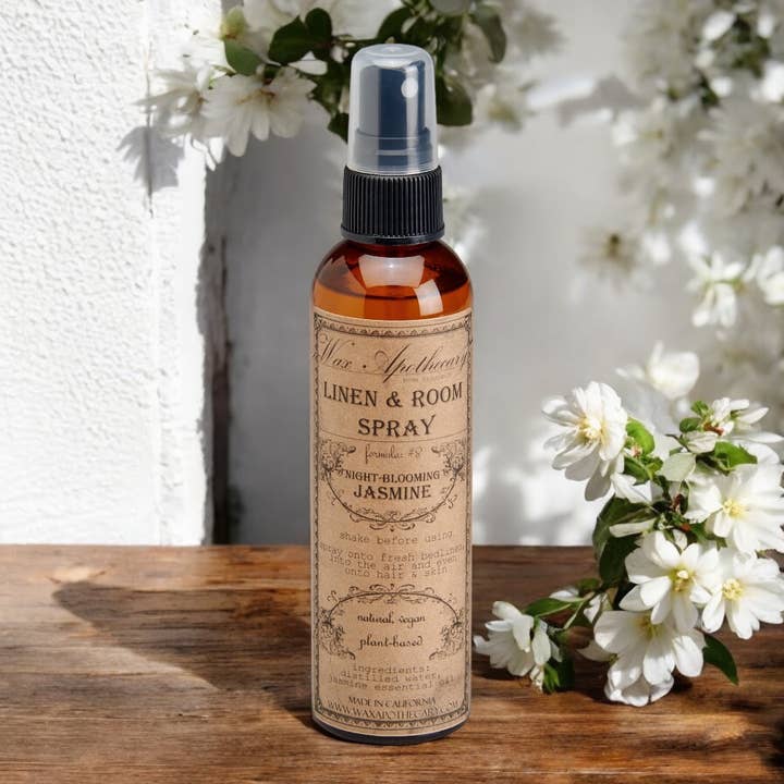 4oz Linen & Room Spray - Night-Blooming Jasmine for wholesale by Wax Apothecary