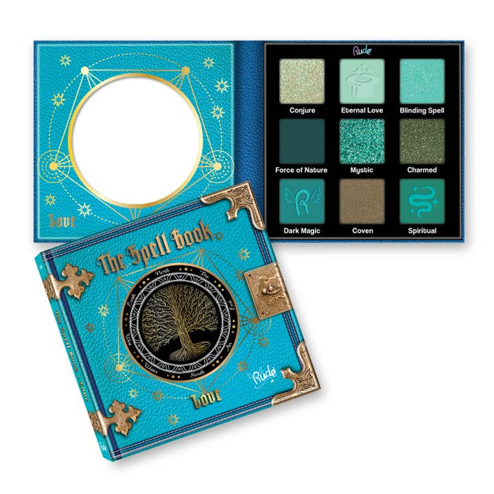 Rude Cosmetics - Vente Palettes de fards à paupières - Palette de fards à paupières Smooth and Blendable The Spell Book