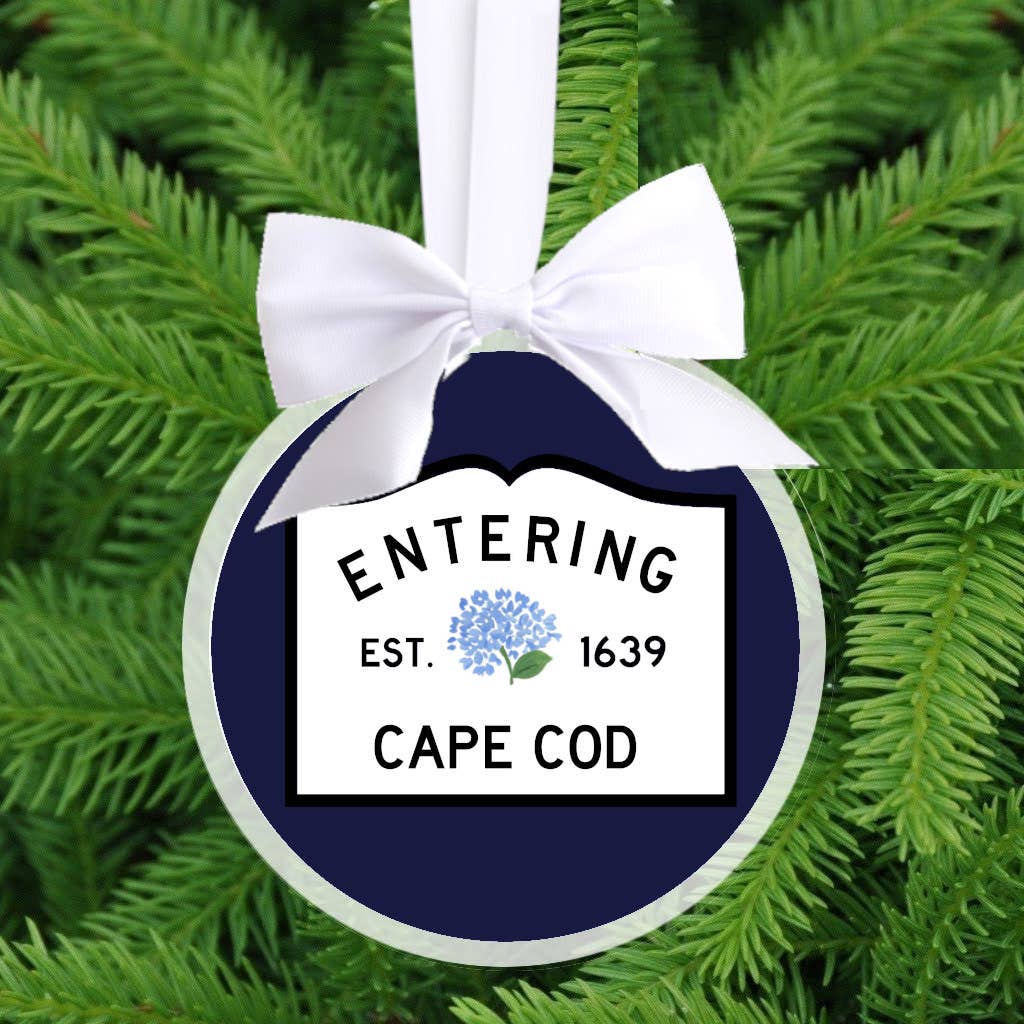 Peachy Pendants - Wholesale Ornament - Christmas Ornament - Entering Cape Cod with Hydrangea0