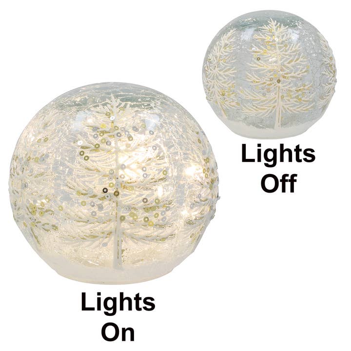Xmas Crackle LED Boll Vit Träd Liten för wholesale av Joe Davies