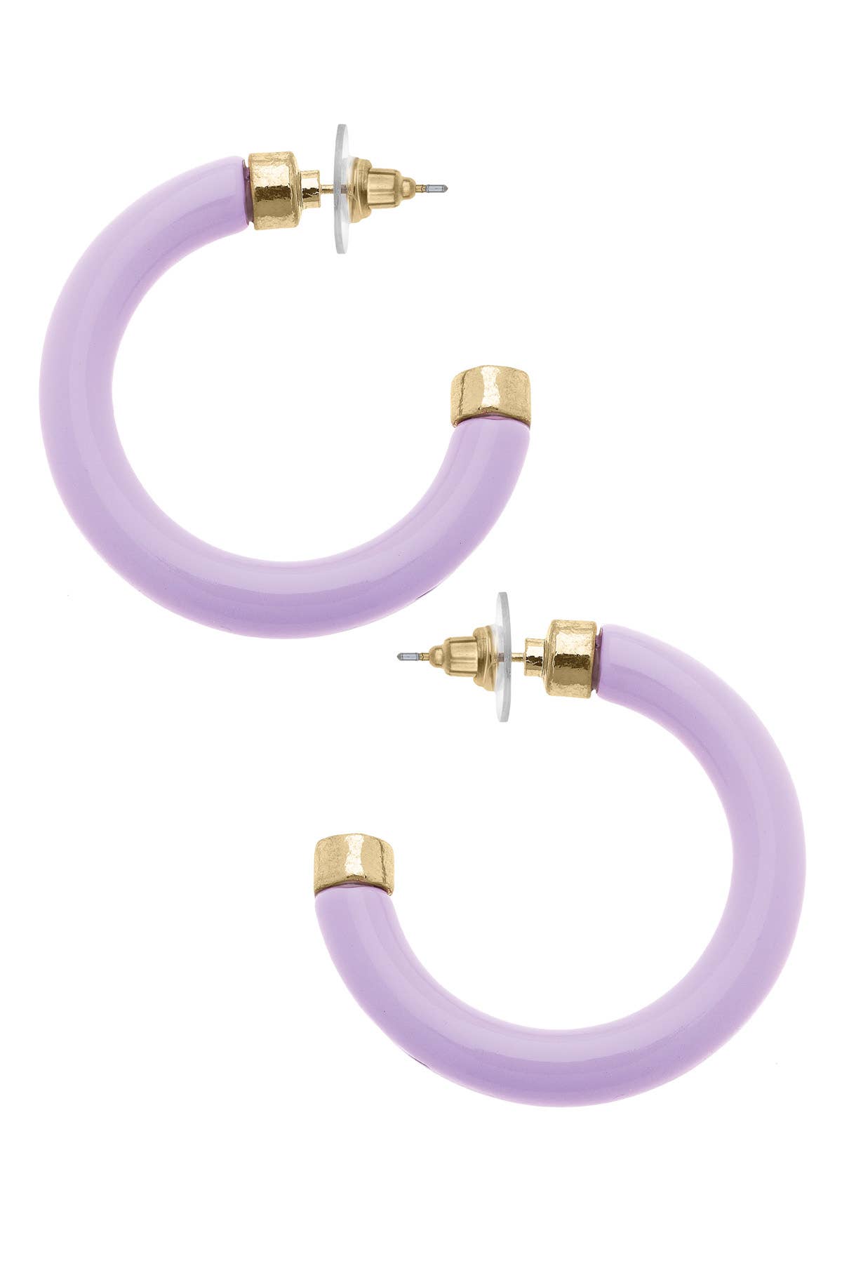 Canvas Style - Wholesale Hoop Earrings - Hillary Resin Hollow Hoop Earrings7
