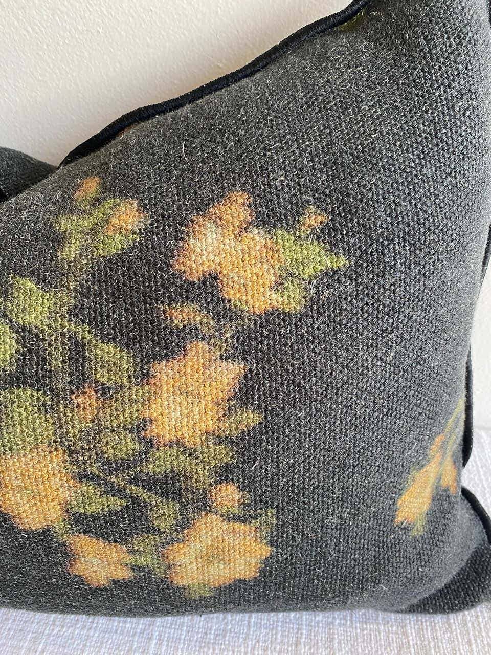 bloom home inc - Wholesale Lumbar Pillow - Wabi Sabi French Linen Roses Lumbar Pillow2