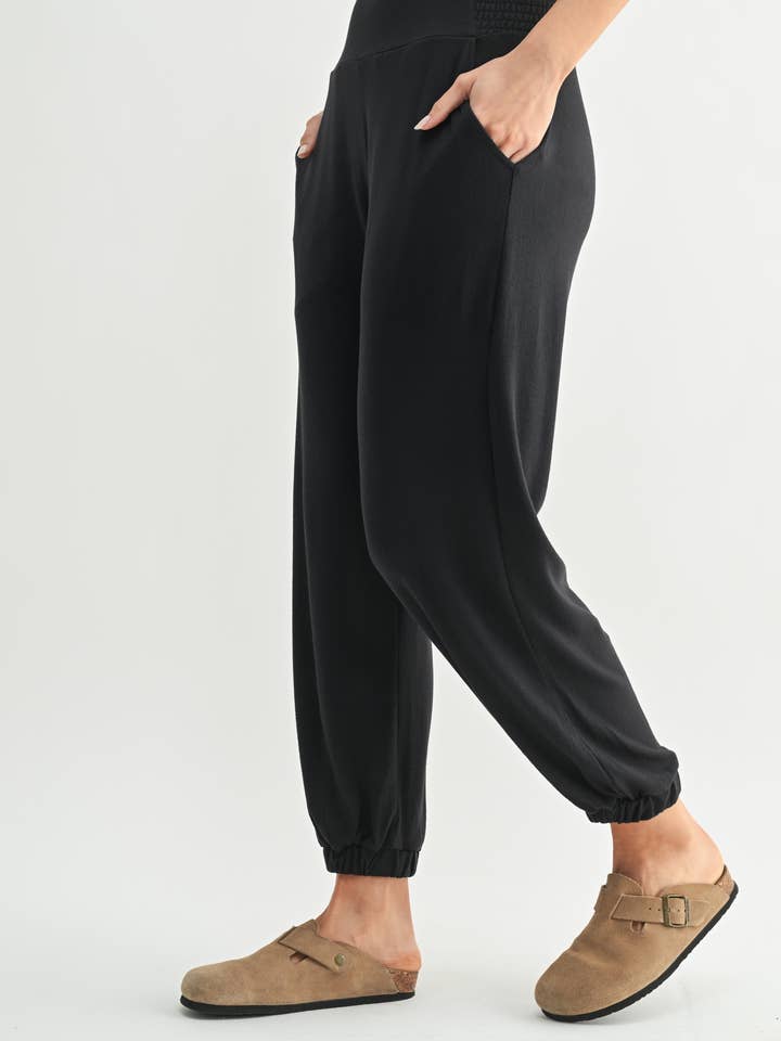 Mono B - Wholesale Lounge Sweatpants/Joggers - Women's - Brushed Hacci Lounge Jogger