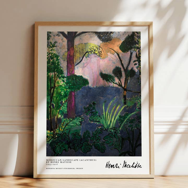 Henri Matisse Moroccan Landscape Print for wholesale by Seven Icons Store