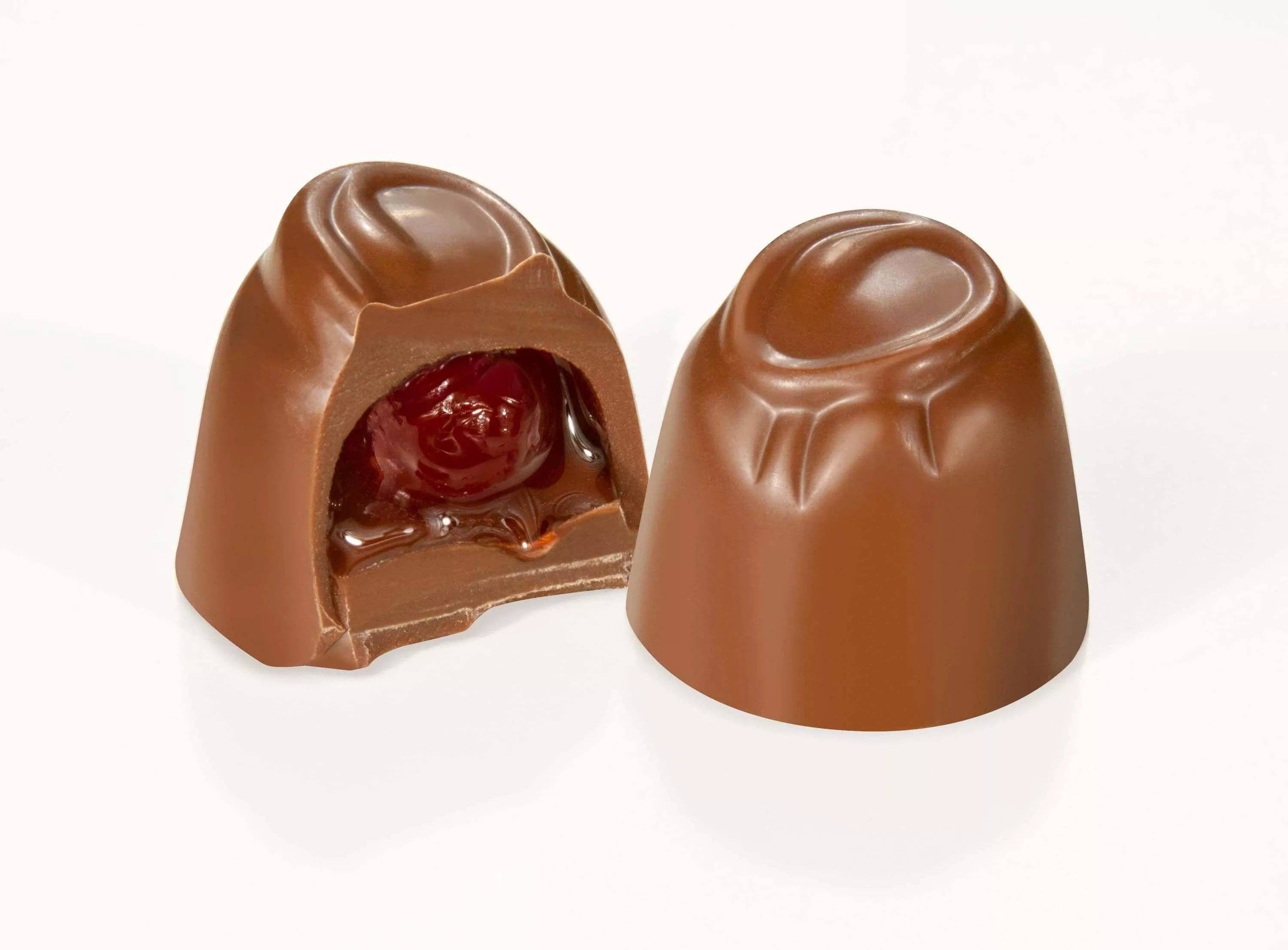 Royal Wholesale - Wholesale Chocolate Covered Sweets - Asher Milk Chocolate Cordial Cherries Cupped 6lb0