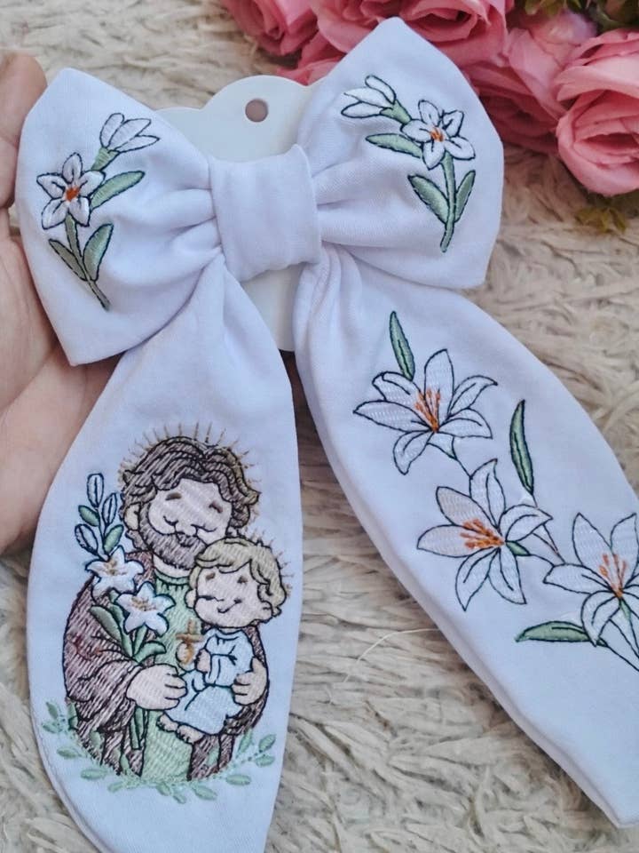 Lazo para el cabello con tema de San José para venta al por mayor de Lovencomfort