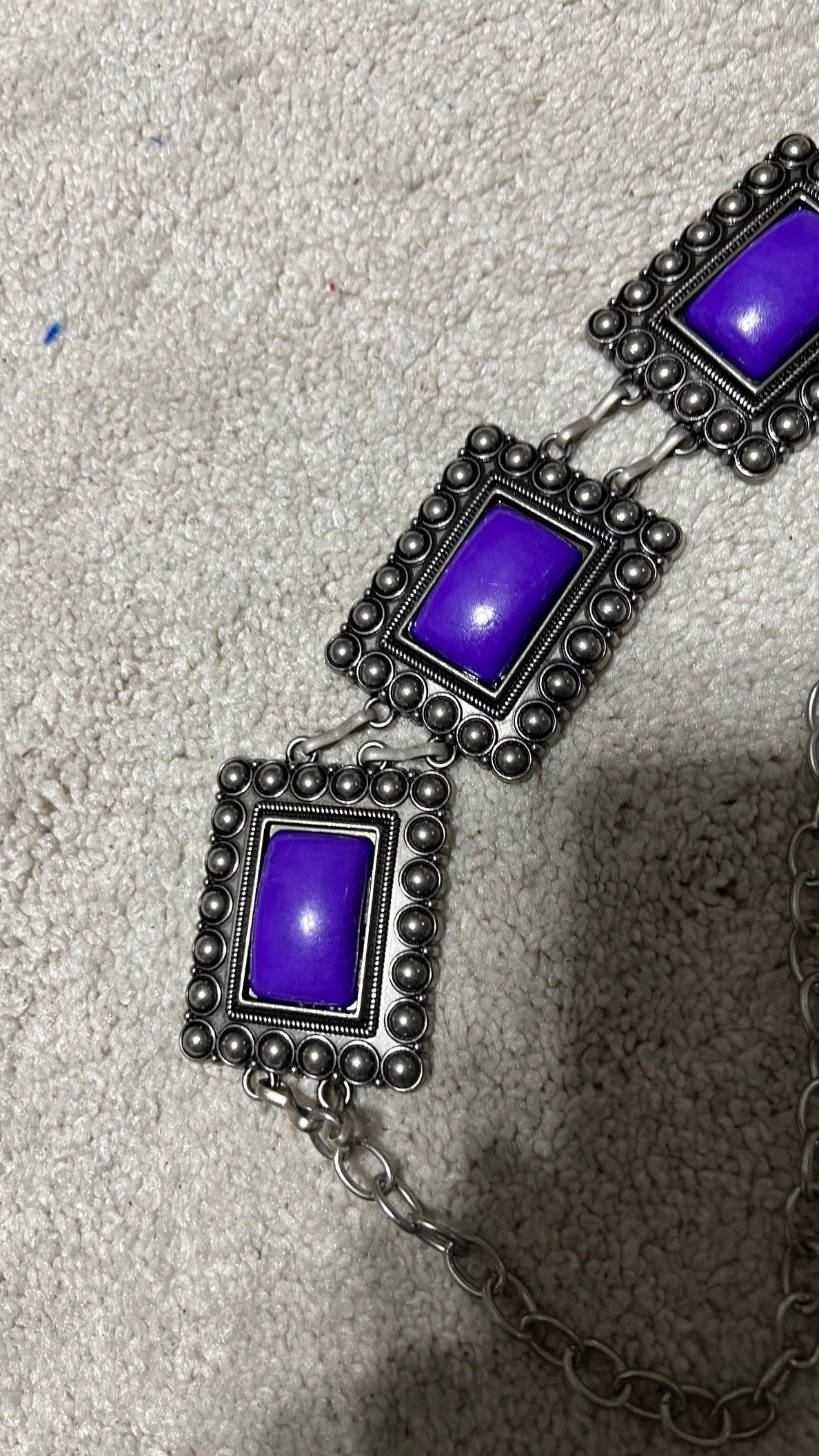 Cedar Hill Country Market - Wholesale Belt - Women's - Purple Concho Belts3