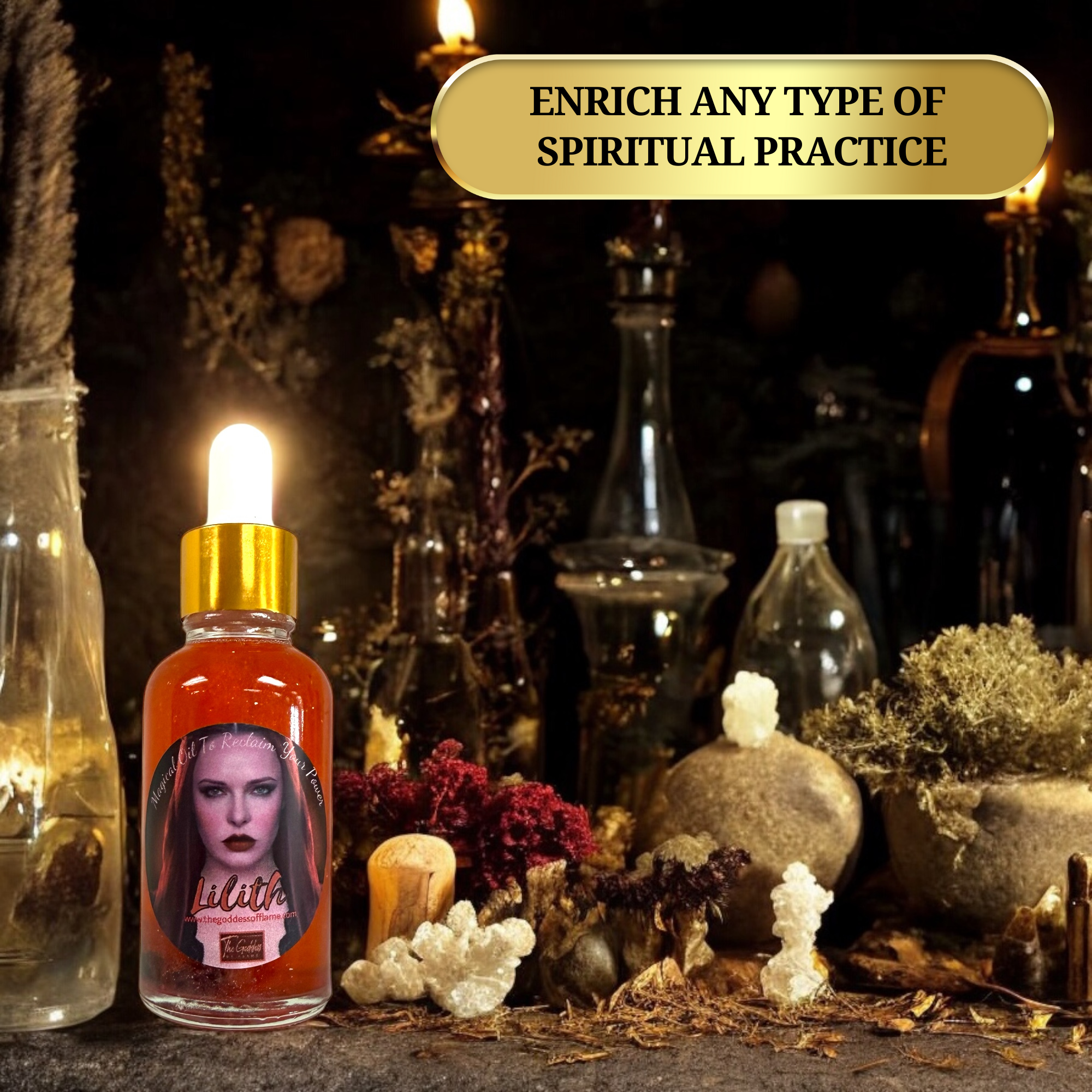 The Goddess of Flame - Venta al por mayor Aceite esencial - Gotero de aceite para unción Lilith8