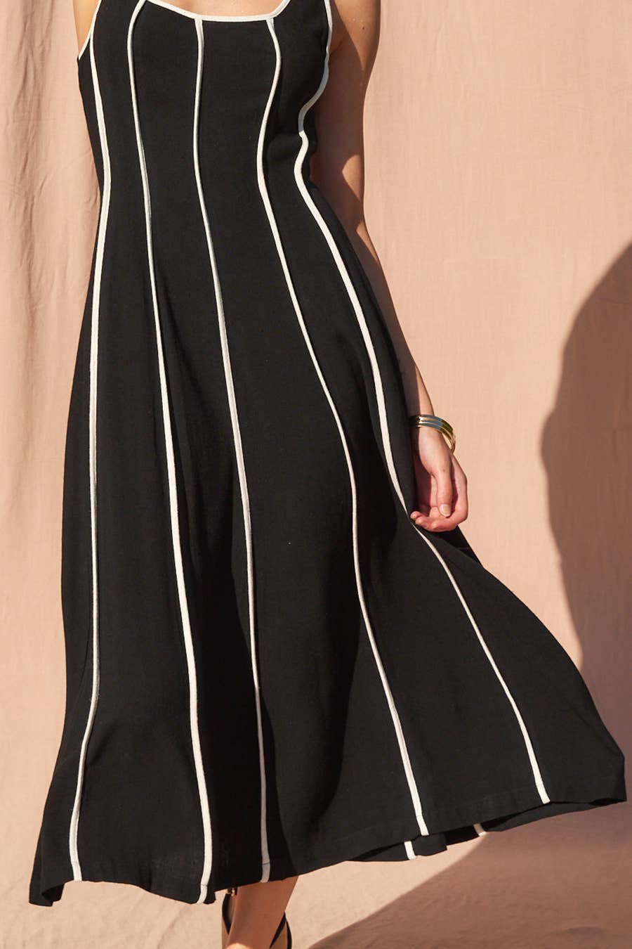 ILLA ILLA - Wholesale Dress - Women's - IM7512-Linen Midi Dress4