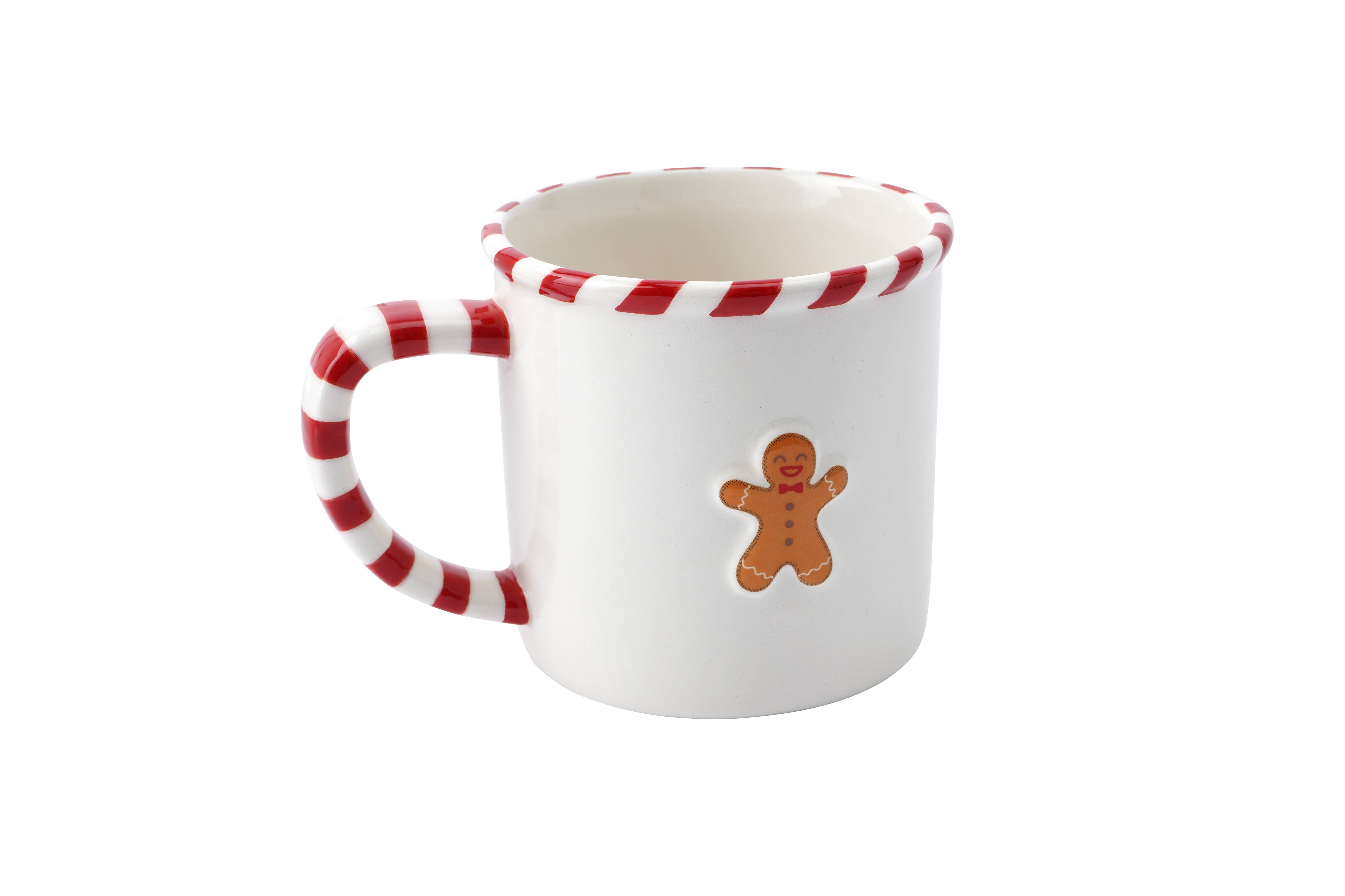 CGB Giftware – wholesale Kaffekoppar – Christmas Gingerbread Man stengodsmugg1