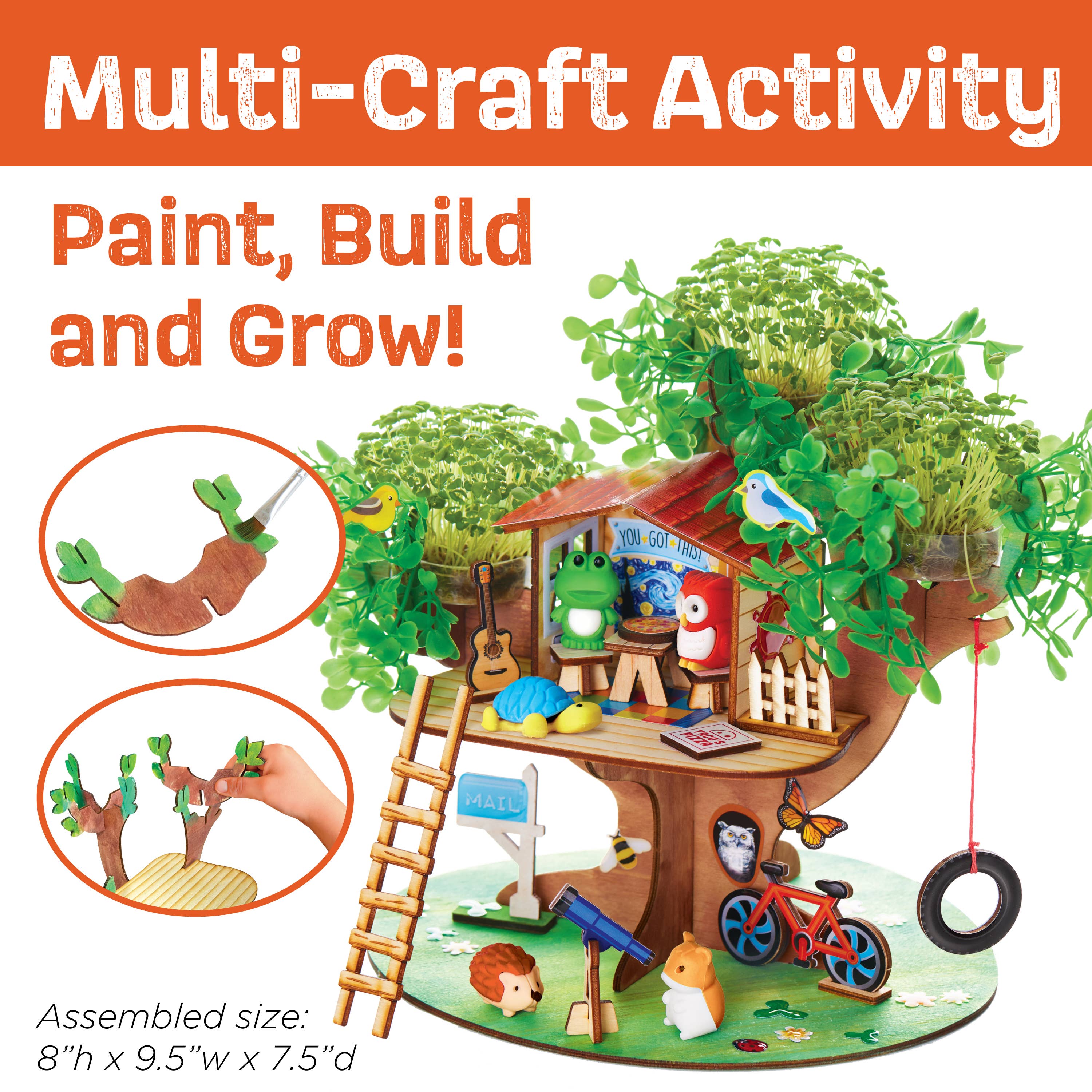 Faber-Castell / Creativity for Kids - Wholesale DIY Craft Kit - Kids - Build & Grow Tree House - DIY Craft Kit for Kids2