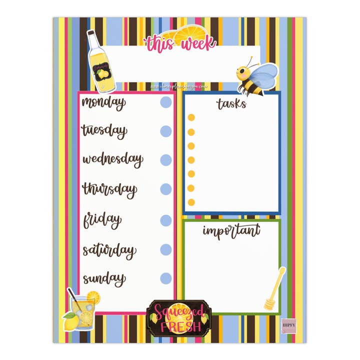 Bloc de notas semanal Bee Sweet para venta al por mayor de I Have Plans For You