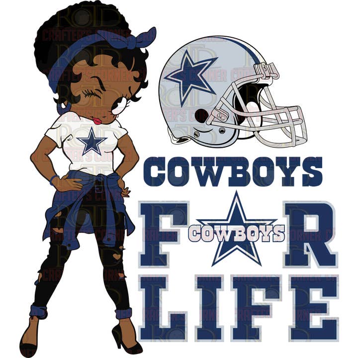 ROTD Crafter's Corner - Wholesale Sublimation Transfer - Dallas Cowboys for Life DTF Print