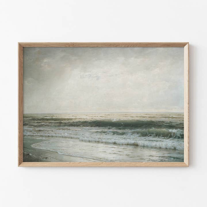 AMY WARR ART - Wholesale Art Print - Vintage Art Print - Beach Landscape- 'Ocean Water' No. 10