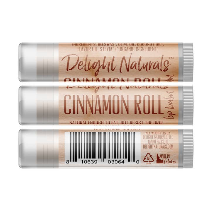 Delight Naturals - Wholesale Lip Balm - Cinnamon Roll Lip Balm