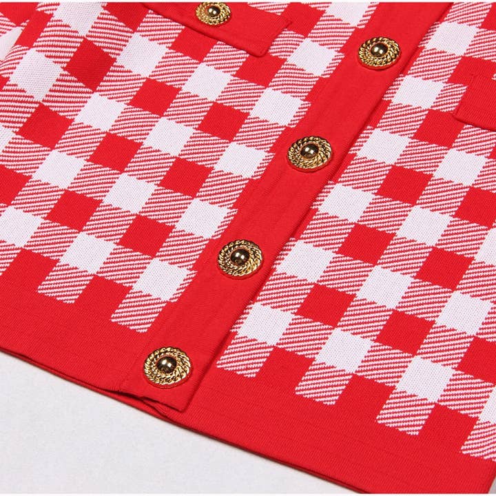 Productseeker - Wholesale Cardigan - Women's - JK071 Chic Plaid Cardigan Jacket - Autumn Essential4