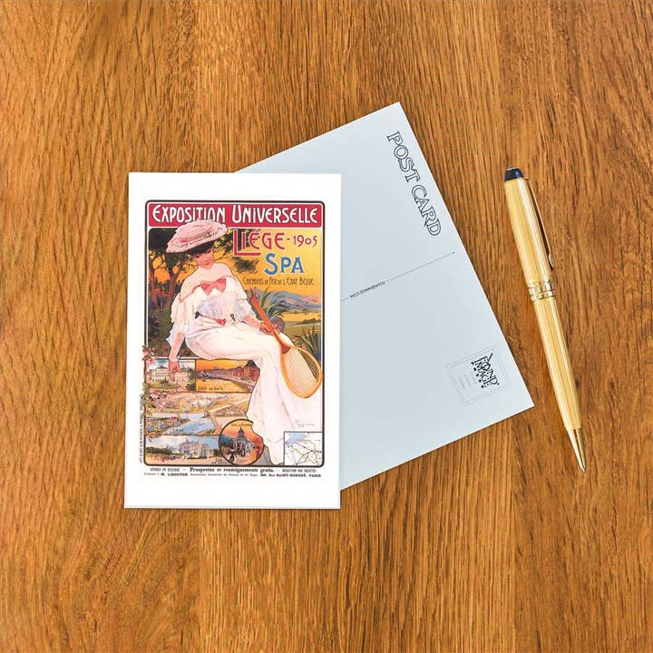 Found Image Press - Wholesale Postcard - Postcard PO-293 Vintage Travel Poster for Liege1