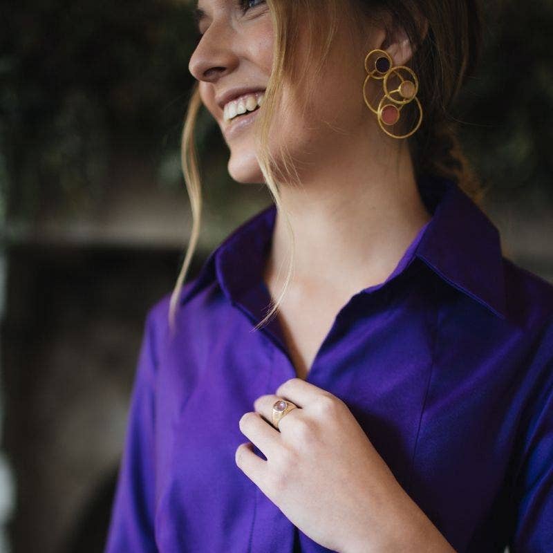 ACUS - Wholesale Dangle Earrings - Interstellar Earrings Limited Edition Silver Labradorite4