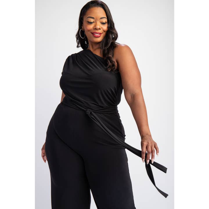 Esmeray Clothing - Venta al por mayor Peto - Mujer - Mono elegante de asimetría para ropa de talla grande