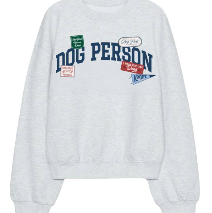 Mutty Prints - Wholesale Graphic Sweatshirt - Unisex - Dog Person Patch Crewneck0