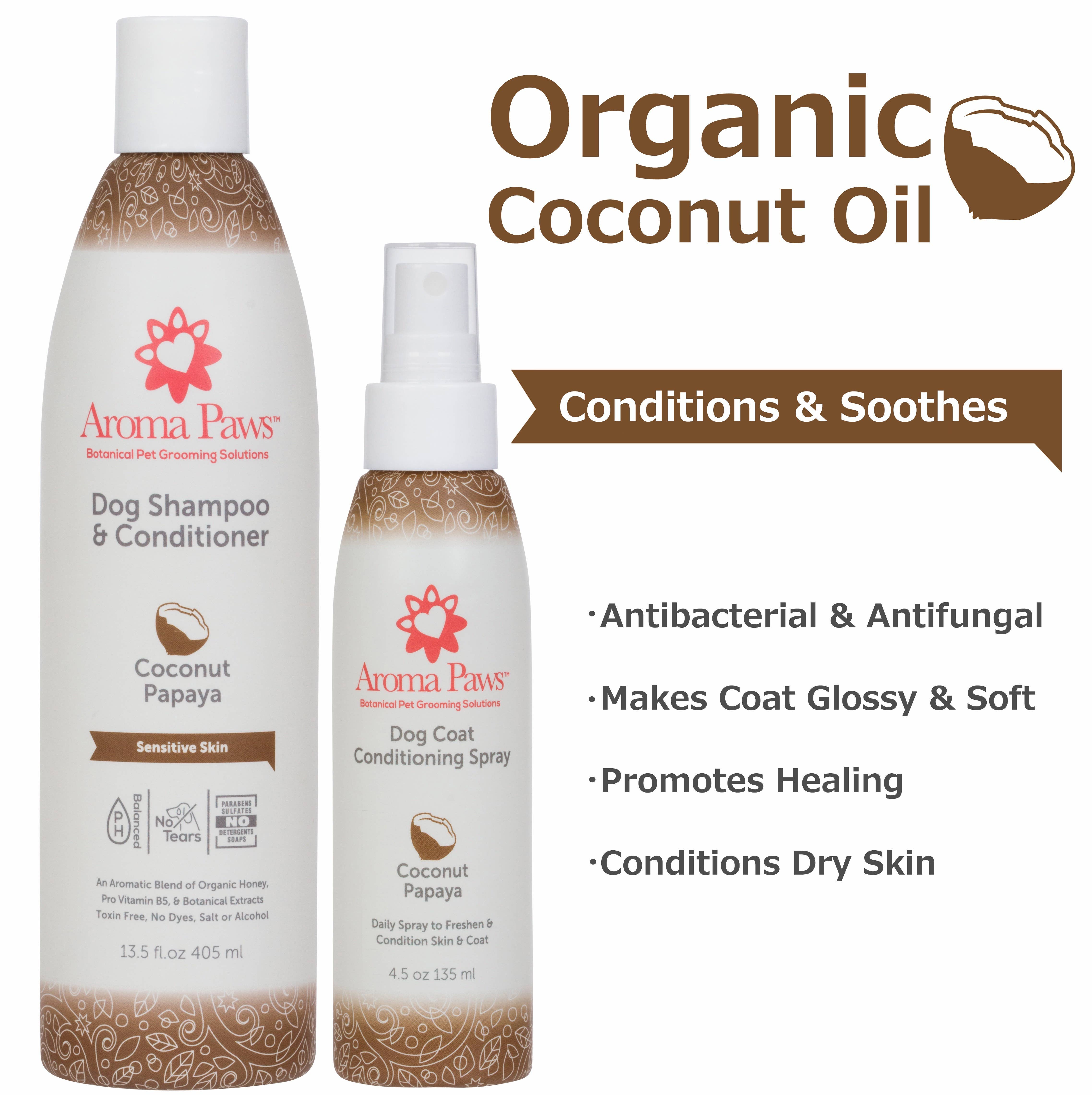 Aroma Paws - Vendita all'ingrosso Shampoo - Cani - Shampoo e Conditioner per Cani alla Papaya e Cocco 400 ml4