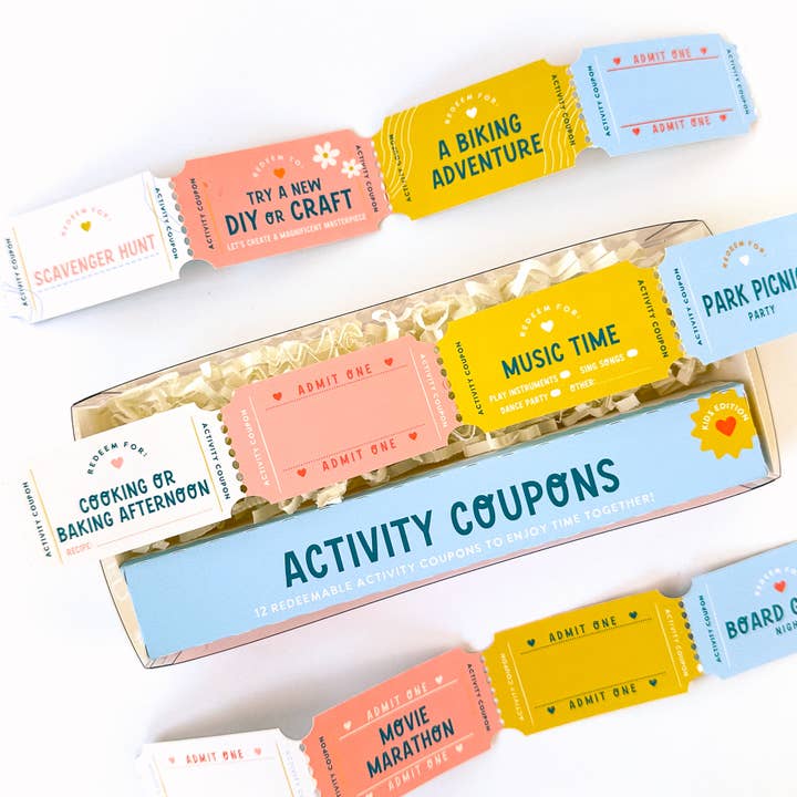 B203 - Activity Coupons for Kids for wholesale by Curated for You Gifts