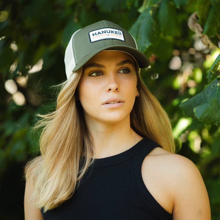 Indicom Brands - Wholesale Trucker Hat - Unisex - Barefoot Green / Beige6