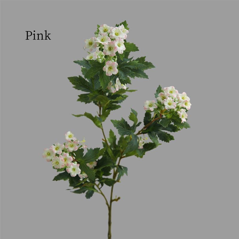 ACNITE(We cover U.S. import duties) - Vente Fleurs artificielles - Bouquet de fleurs boule de neige pour son arrangement floral à la maison vase0