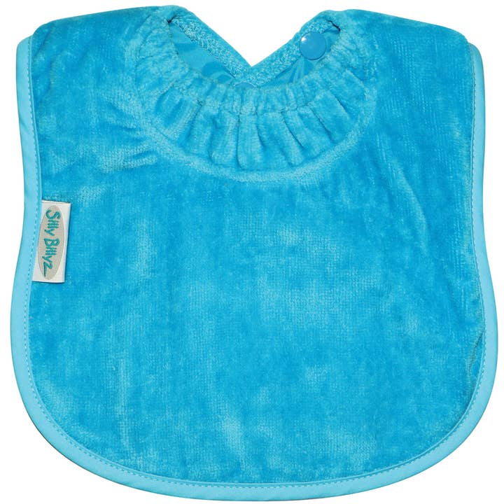Aqua Towel Large Bib for wholesale by Silly Billyz