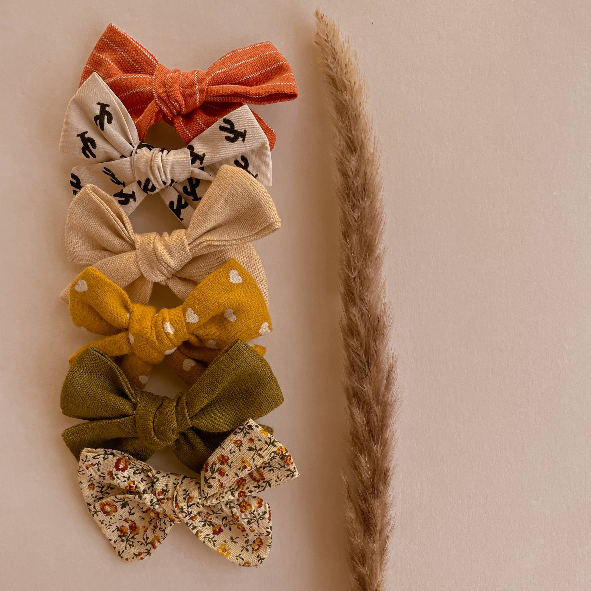 Moon + Mystics - Vendita all'ingrosso Fiocco per capelli - Bambini - 6 fiocchi per capelli fatti a mano per bambini nei colori del deserto dell'Arizona2