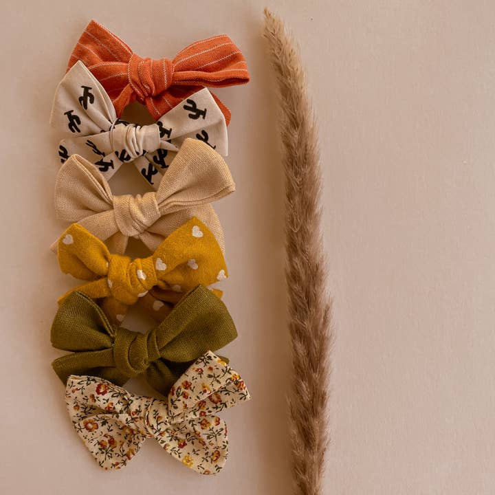 Moon + Mystics - Vendita all'ingrosso Fiocco per capelli - Bambini - 6 fiocchi per capelli fatti a mano per bambini nei colori del deserto dell'Arizona2