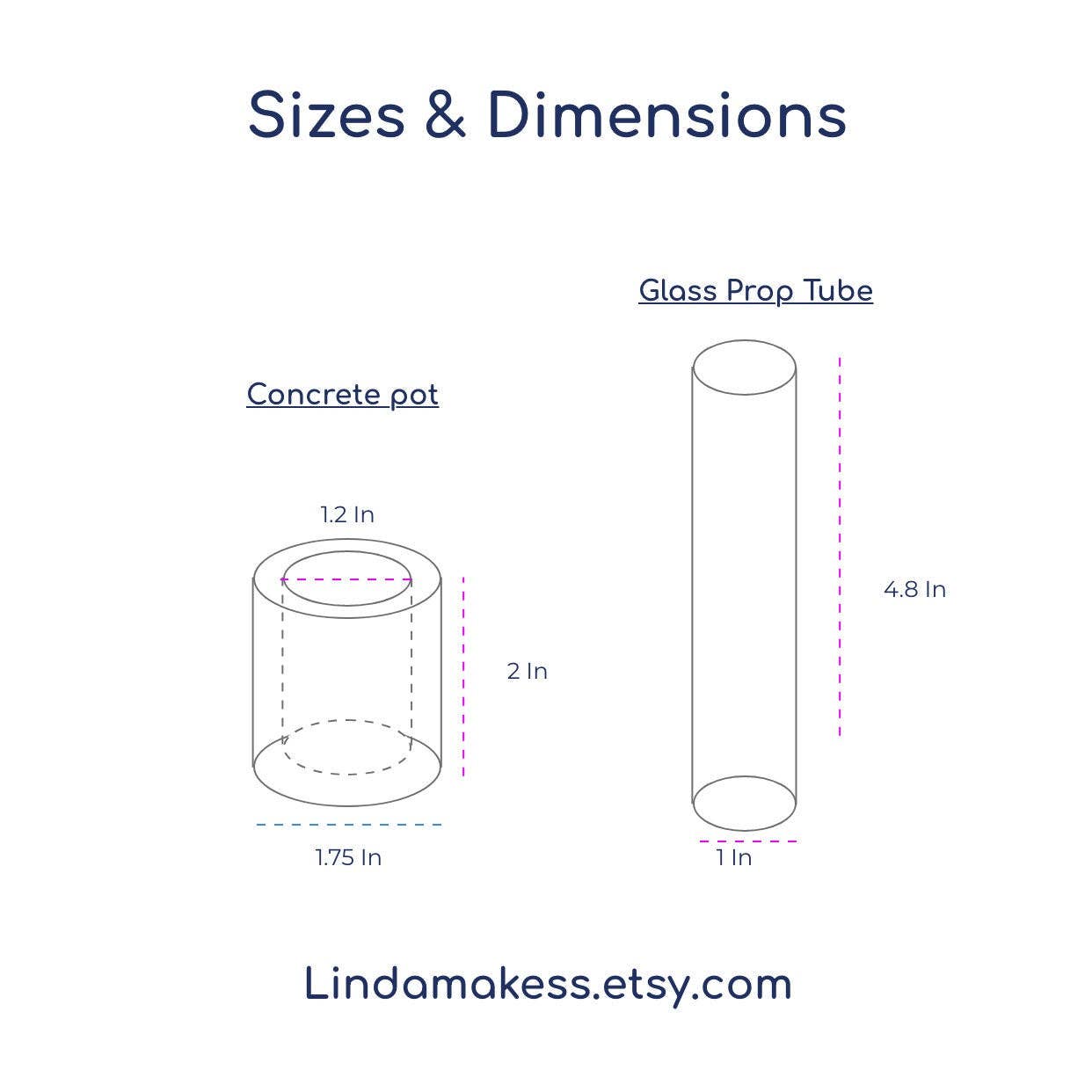 LindaMakess - Wholesale Vase - Single Concrete Plant Propagation Test tube Stand2
