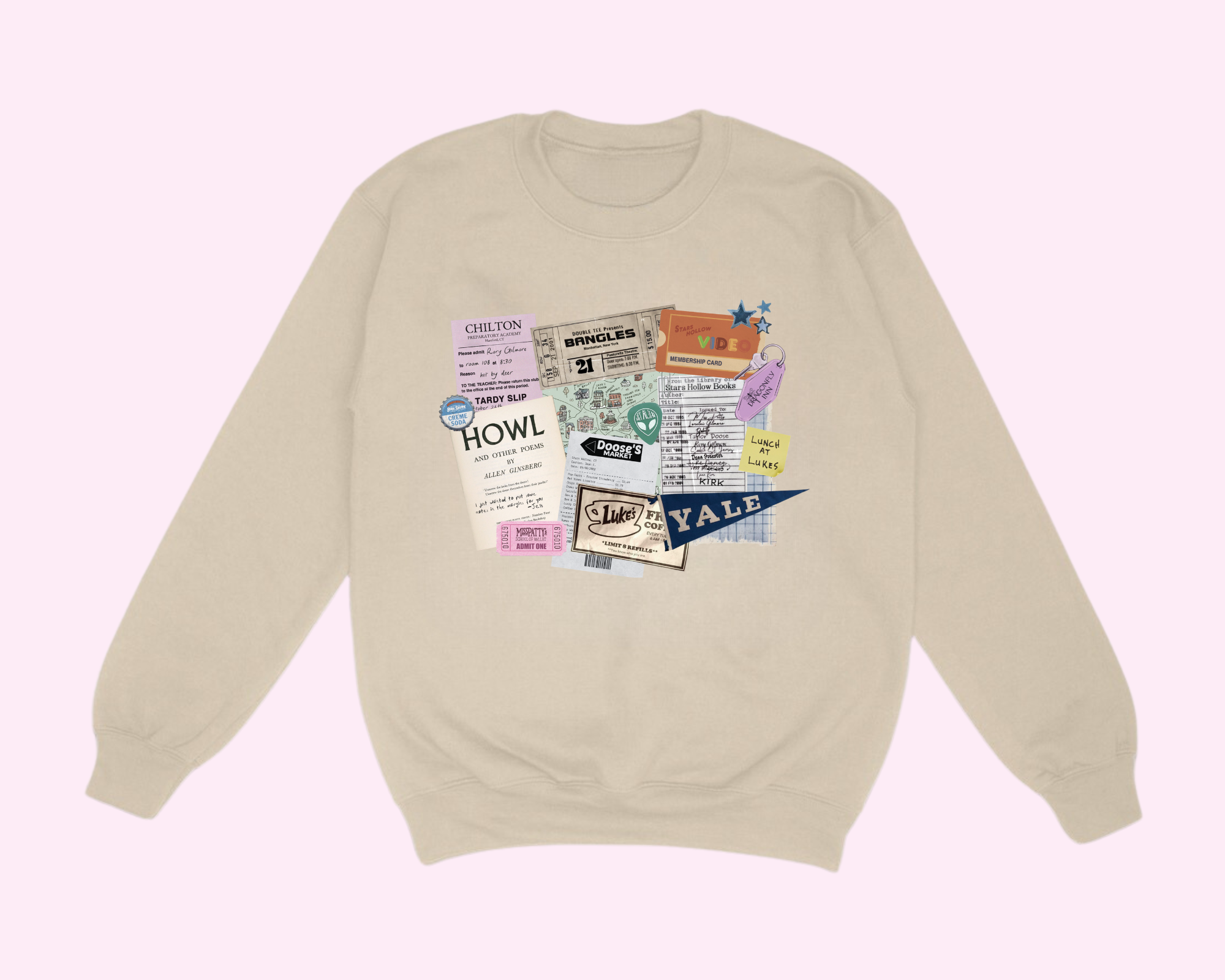 Letters and Lucy – Camisola gráfica - Mulher por atacado – Sweatshirt *Junk Journal* de Gilmore Girls1