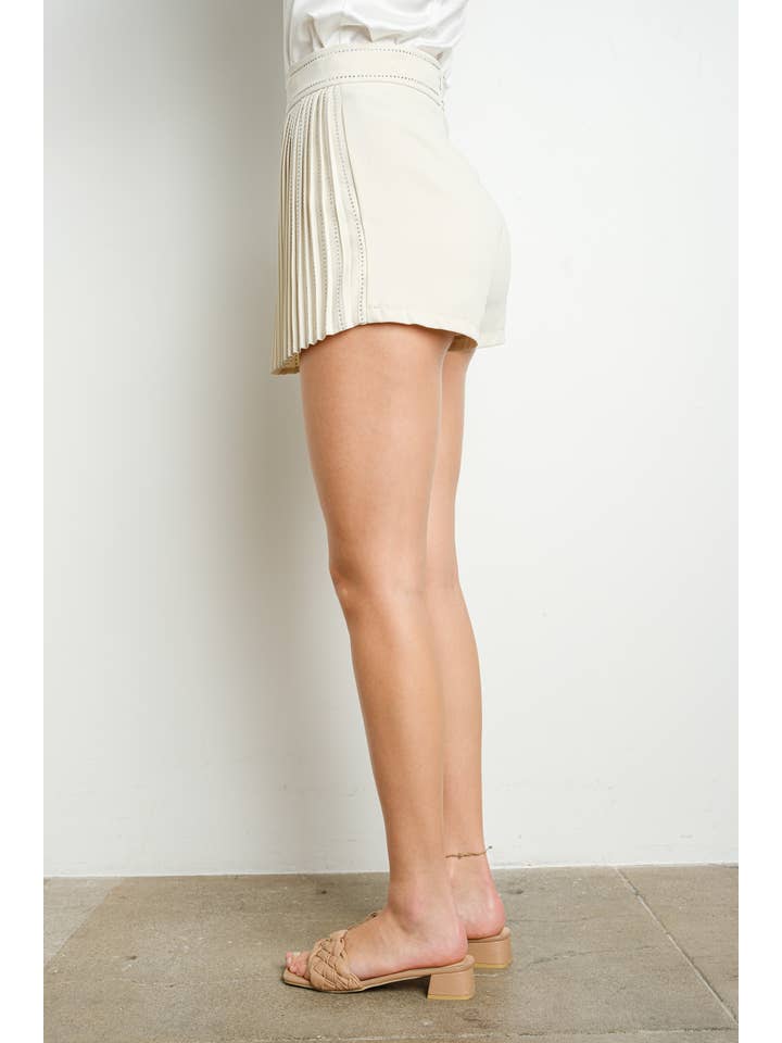 KIWI - Vente Jupe-short – femme - IP2480- Jupe plissée en strass11