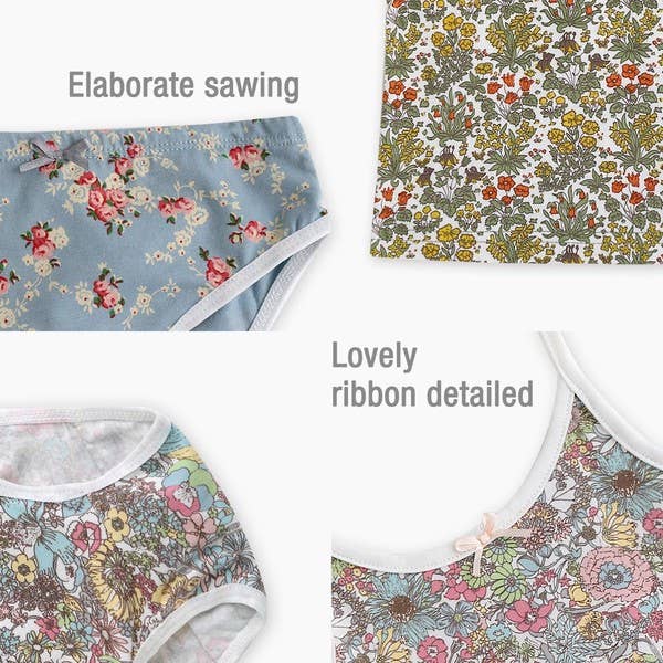 Rose Ensemble de sous-vêtements à fleurs - Rose en vente sur Faire3