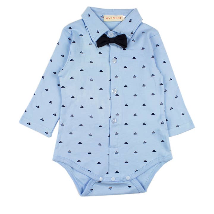Fennco Styles - Wholesale Clothing Set - Baby - Baby Boy Blue Tuxedo 4pcs Formal Wear Outfit1