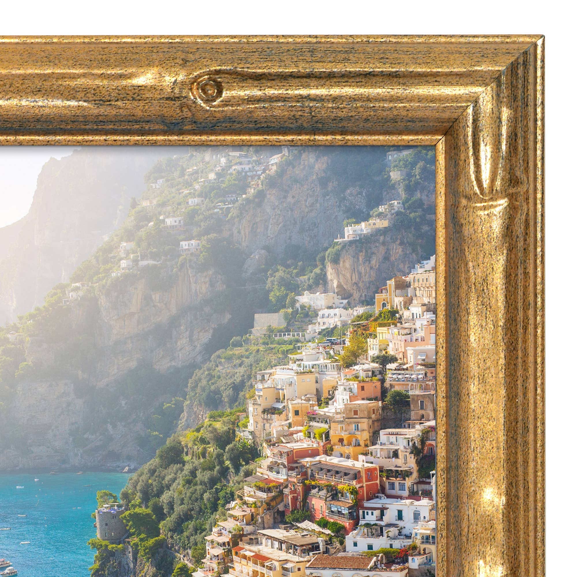 Americanflat Gold Bamboo Frame with Faux Bamboo Design for wholesale on Faire4