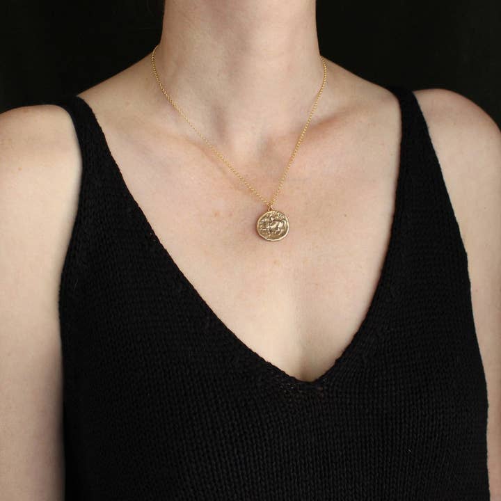 Vis a Vis Jewelry – wholesale Hänge-/berlockhalsband – Filip II av Makedonien på häst mynt halsband2