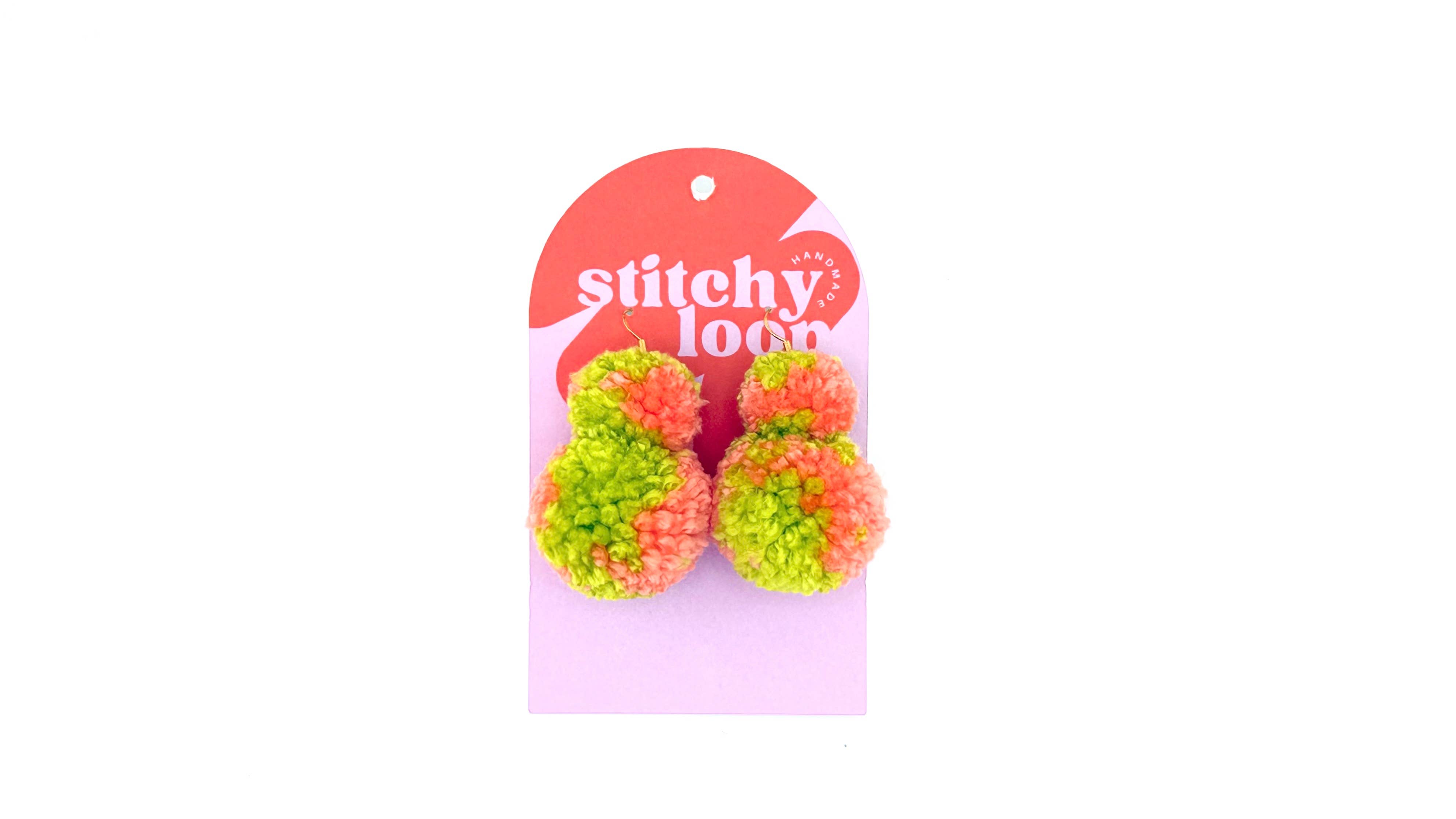 Stitchy Loop - Wholesale Dangle Earrings - Double Bubble Earrings2