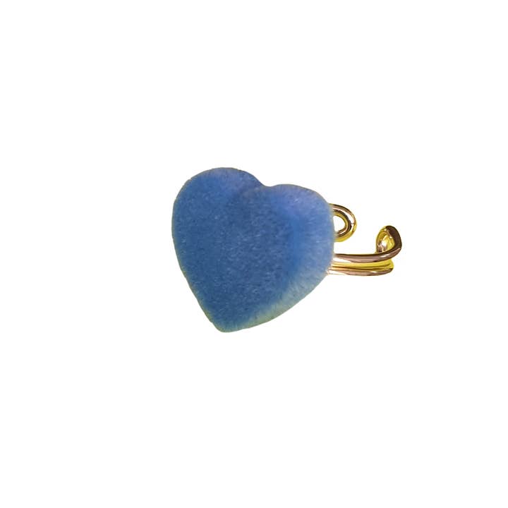 BAGUE CŒUR EN VELOURS AVIO pour la vente par Smartever Srl