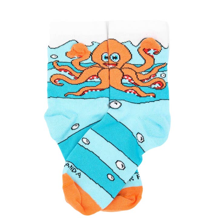 Happy Octopus Socks (Ages 0-7) from the Sock Panda for wholesale by Sock Panda